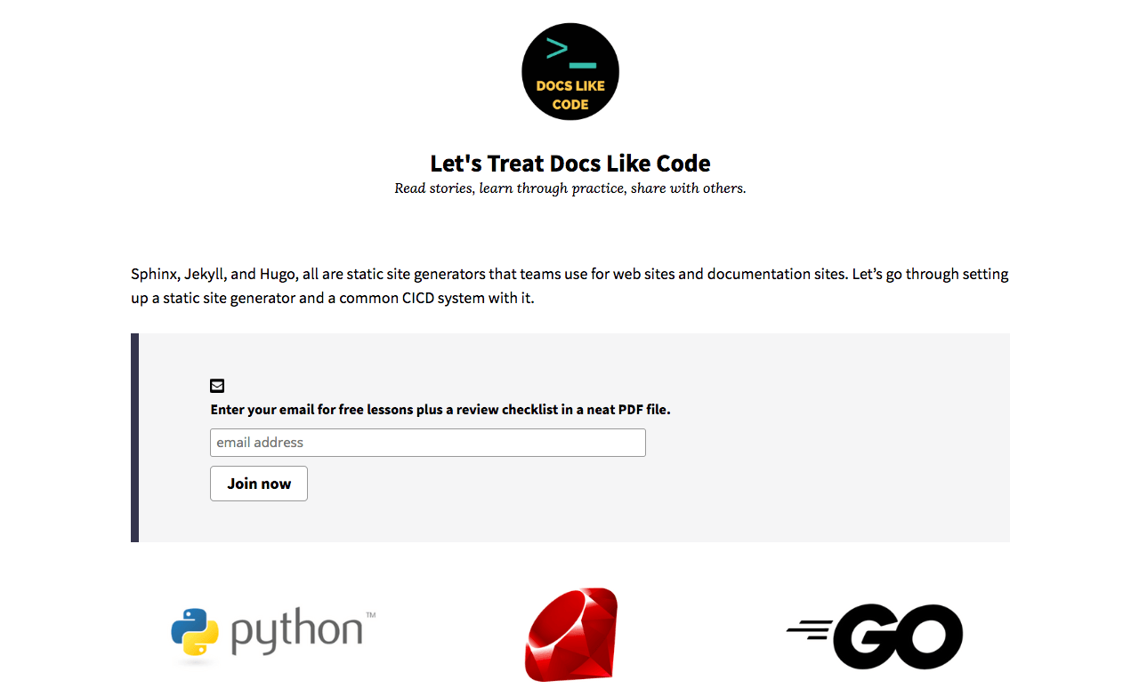 Docs like code