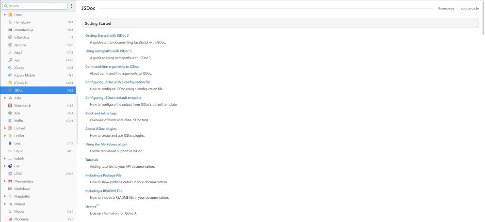 Devdocs API Documentation