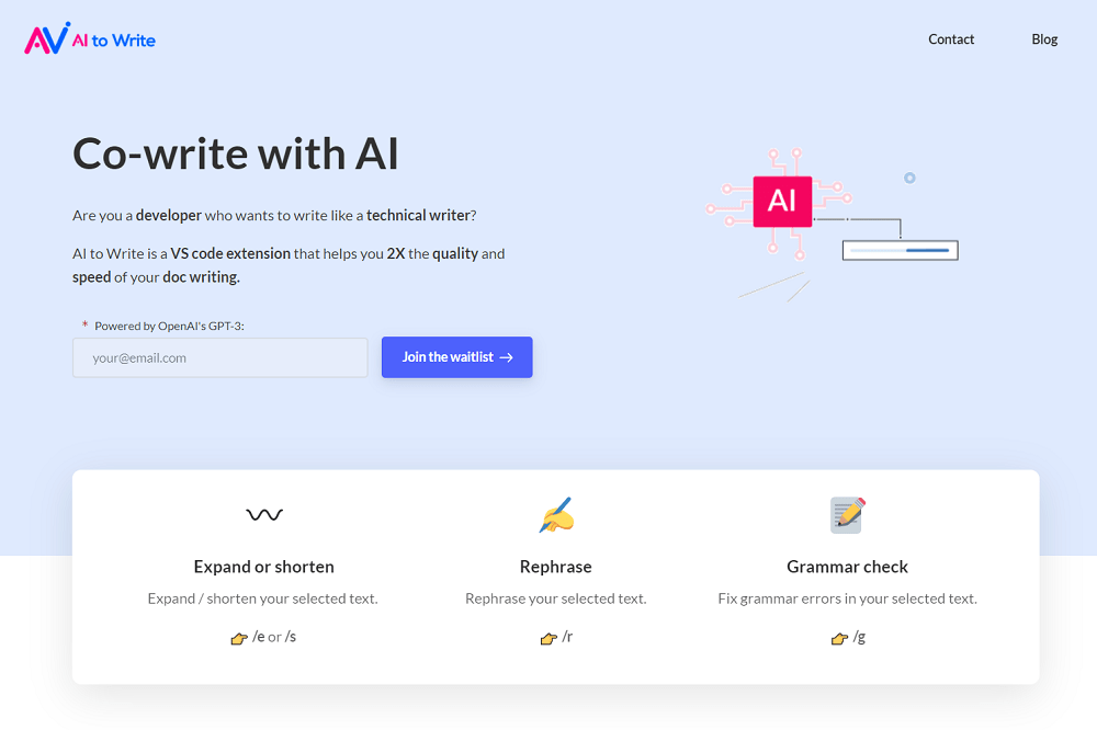 AI to Write