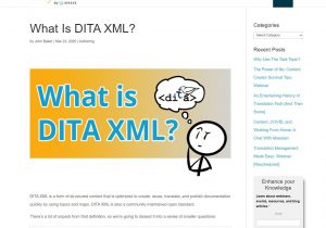 What is DITA XML?
